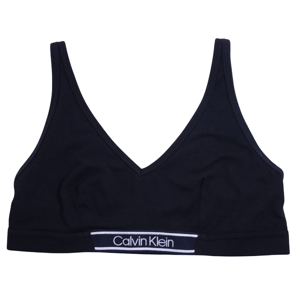 Calvin Klein Lightly Lined Black Bralette Size Medium